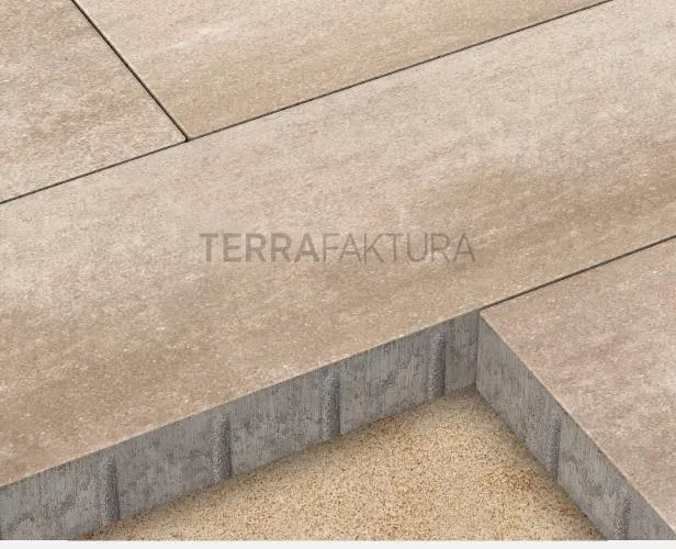 Плита тротуарная Лонго 900x300x80 мм, цвет Береговая дюна